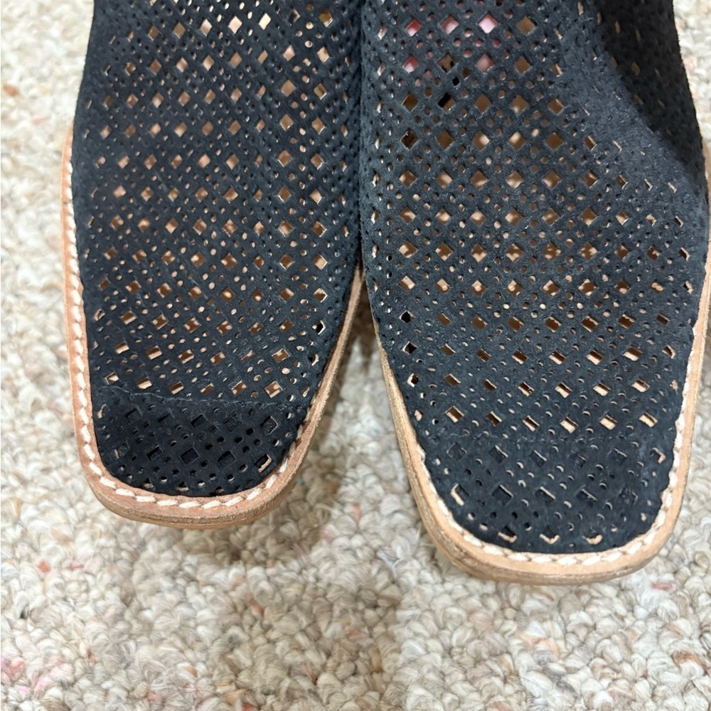Free People Black Suede Pandora D’orsay 37 - Picture 2 of 6